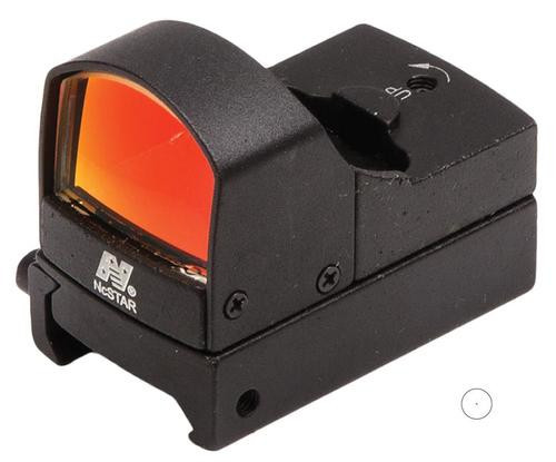 NCStar DDAB Red Dot Cmpt 1x 23.5X16.8mm Obj, Unlimited FOV & Eye Relief, 2MOA, Black