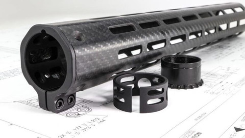 Faxon Streamline Carbon 10" M-Lok Handguard Anodized