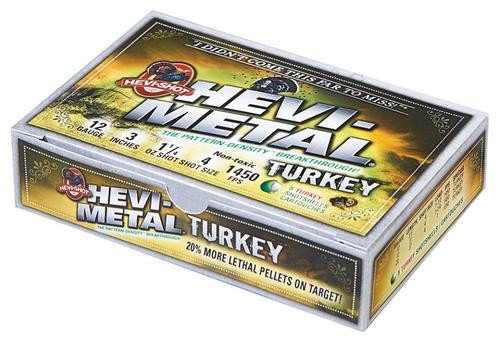 HEVI-Shot HEVI-Metal Turkey 12 Ga, 3", 1-1/4oz, 4 Shot, 5rd Box