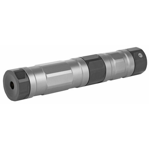 SilencerCo, Switchback 22, Rimfire Suppressor, 22LR/17HMR/22MAG/5.7MM, 1/2X28, Stainless Steel Baffles, Raw Titanium Finish