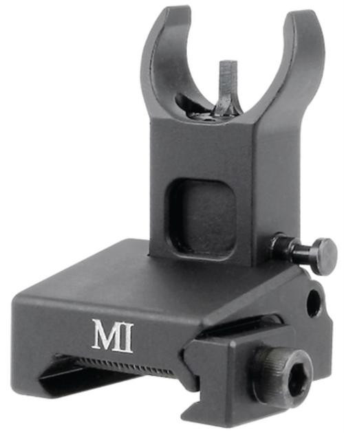 Midwest Locking Low Profile Flip-Up Front Sight For Handguard Mounting Matte Black