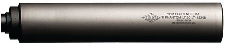 YHM Titanium Ultra Light Tactical .30 Caliber Suppressor 7.625 Inches Natural Matte Finish 1/2-28 TPI - All NFA Rules Apply