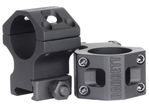 Barrett Ring, Fits Picatinny, Fits 30mm Scopes, 1.3" Height, Black