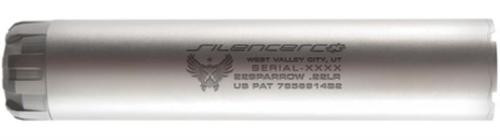 Silencerco 22LR Sparrow, Stainless Steel, 1/2x28 TPI