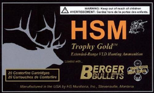 HSM Trophy Gold 300 Rem Ultra Mag 168gr, BTHP, 20rds