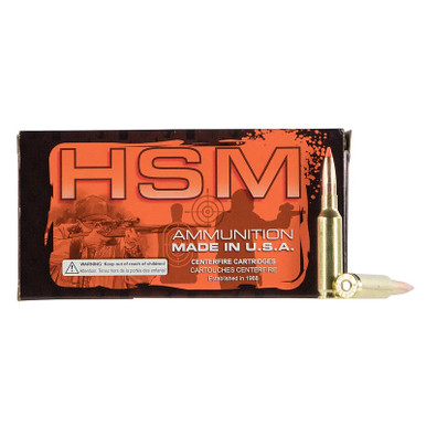 HSM 3082N Match 308 Win 168 gr Sierra MatchKing BTHP 20 Per Box/ 25 Case