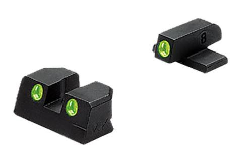Meprolight Tru-Dot NS Fixed Springfield XD Full Size 45 Tritium Green F/R