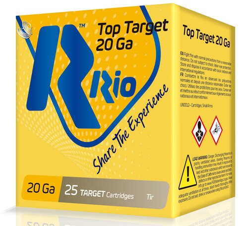 RIO Top Target 20 Ga, 2 3/4", 7/8oz, 7.5 Shot, 25rd Box