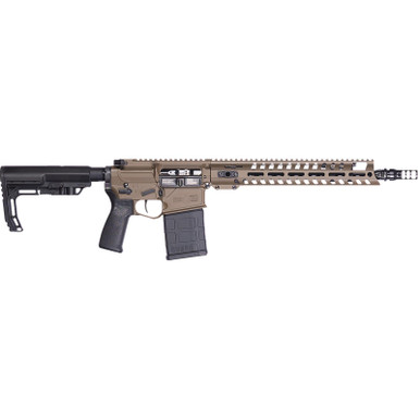 Patriot Ordnance Factory 02064 Rifle Rogue 308 Win 20+1 13.75" Patriot Brown Cerakote