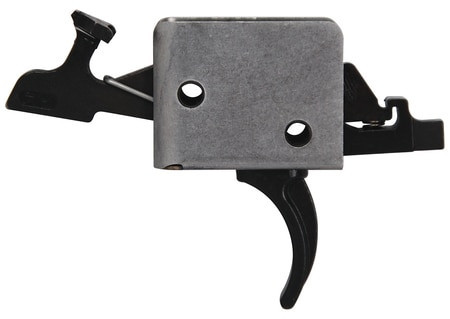 CMC Triggers AR-15/AR-10 Match Grade 2-Stage Trigger Group Large Pin Curved Trigger 1 Pound Set - 3 Pound Release