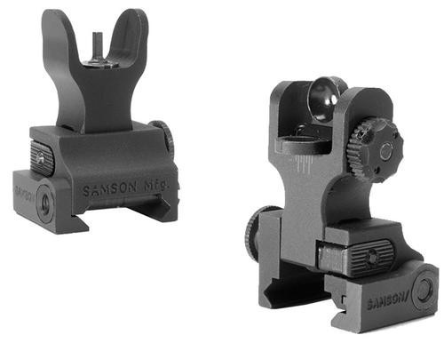 Samson Quick Flip HK Front/A2 Rear Rail Mount, AR-15, Alum Black