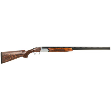 Fausti Usa, Inc 15403 Caledon 410 Gauge 3" 2rd 26" Blued Barrel, Engraved Stainless Rec, Wood Laser Grain Stock, Metallic Bead Sight