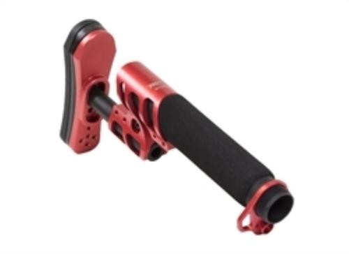 Odin Works Zulu Adjustable Stock, Padded Pistol Buffer Tube, Back Plate - Red