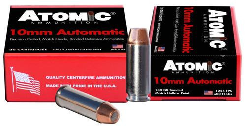 Atomic Defense 10mm Automatic 180 gr, Bonded MHP, 20rd Box