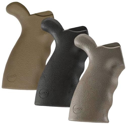 Ergo AR-15/AR-10 Grip, Black Overmolded Rubber 24