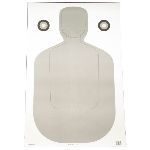 Action Target TQ-21 Qualification Target, White and Gray, 23"x35", 100 Per Box