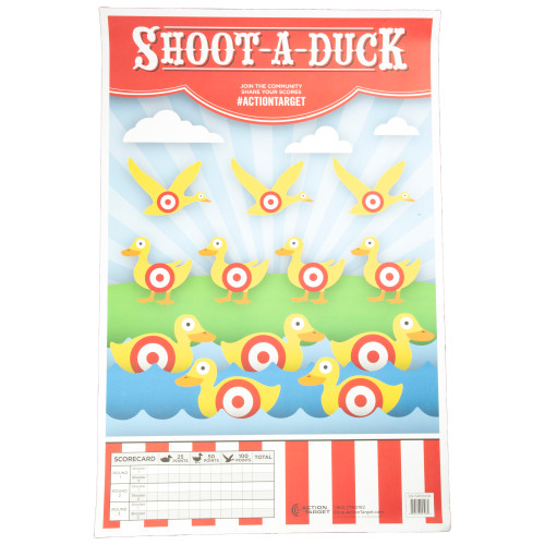 Action Target Arcade Classic Target, Multi Color, 23"x35", 100 Per Box