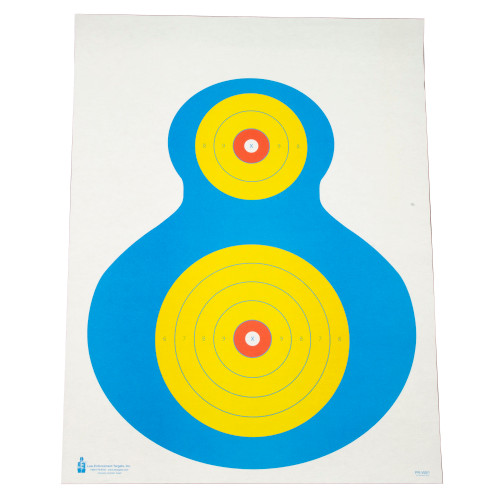 Action Target High Visibility Fluorescent Silhouette Target, Multi Color, 19"x25", 100 Per Box