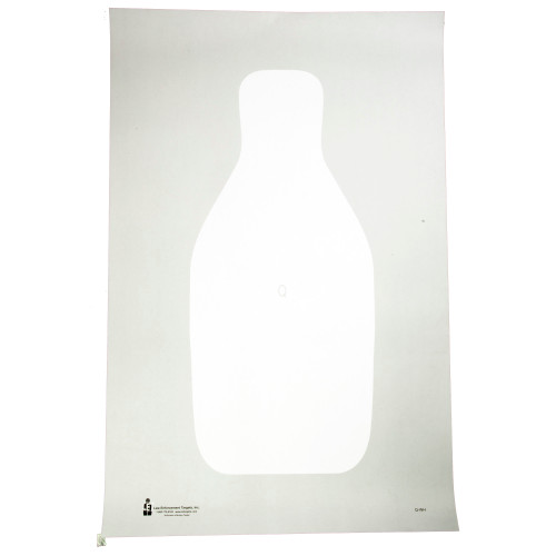 Action Target Standard FBI/DEA Q Target, Bright White, 22 1/2"x34 1/2", 100 Per Box