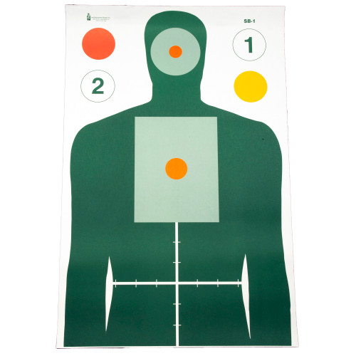 Action Target MN Center for Criminal Justice Advanced Skill Builder Target, Multi Color, 23"x35", 100 Per Box