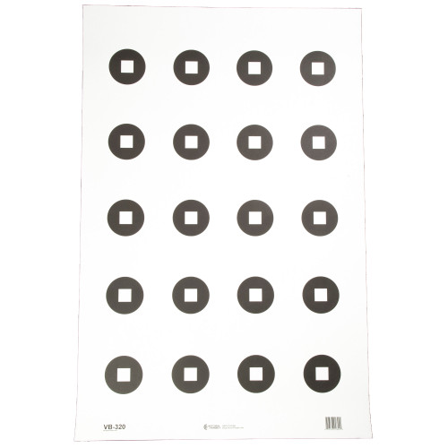 Action Target Military 3" Aimpoint Dot Training Target, Black and White, 23"x35", 100 Per Box