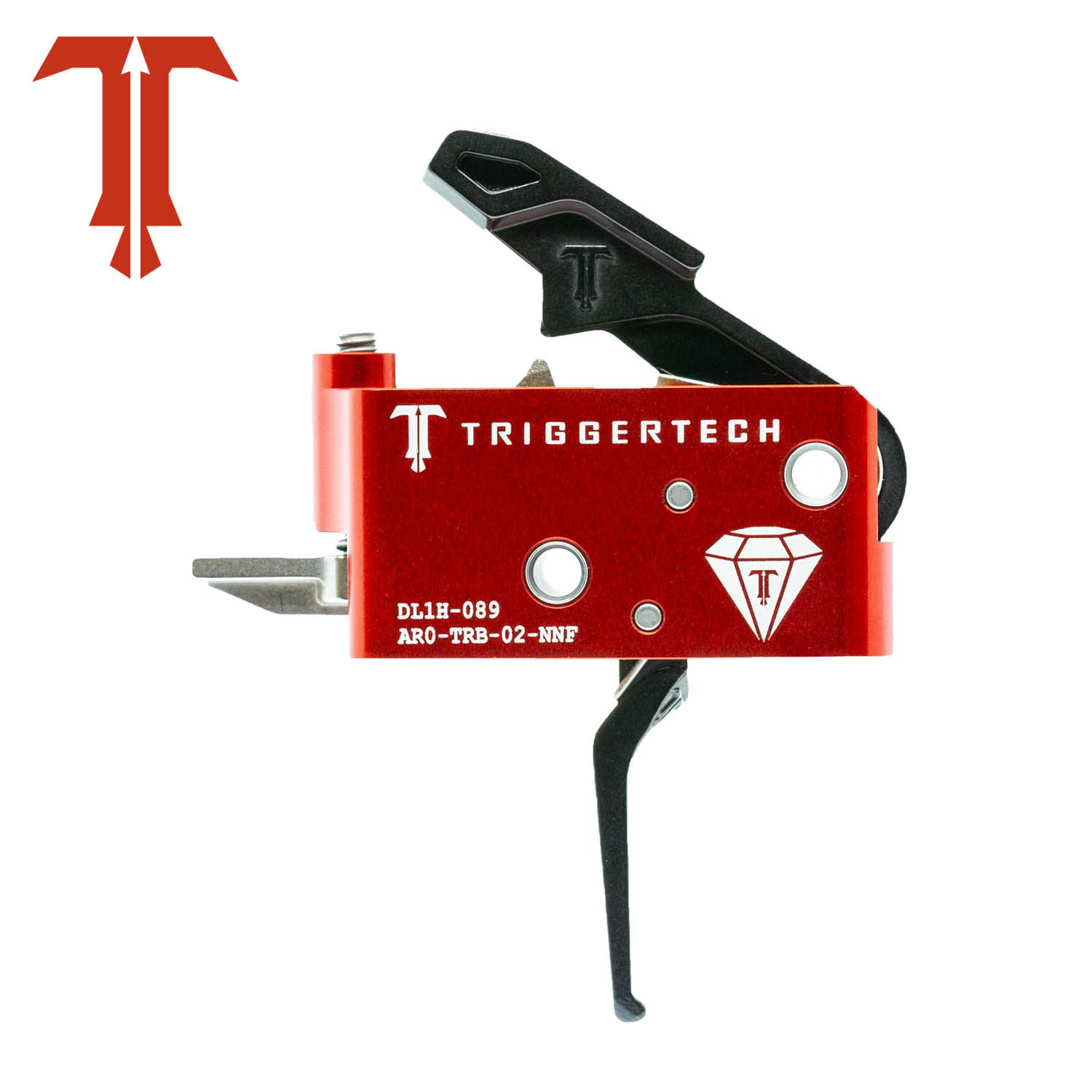 TriggerTech Diamond AR-15 Trigger, Black Flat Trigger