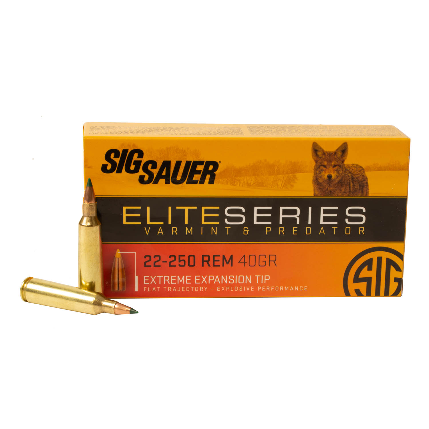 Sig Sauer 22-250 Rem. 40Gr Varmint & Predator, 20 Round Box