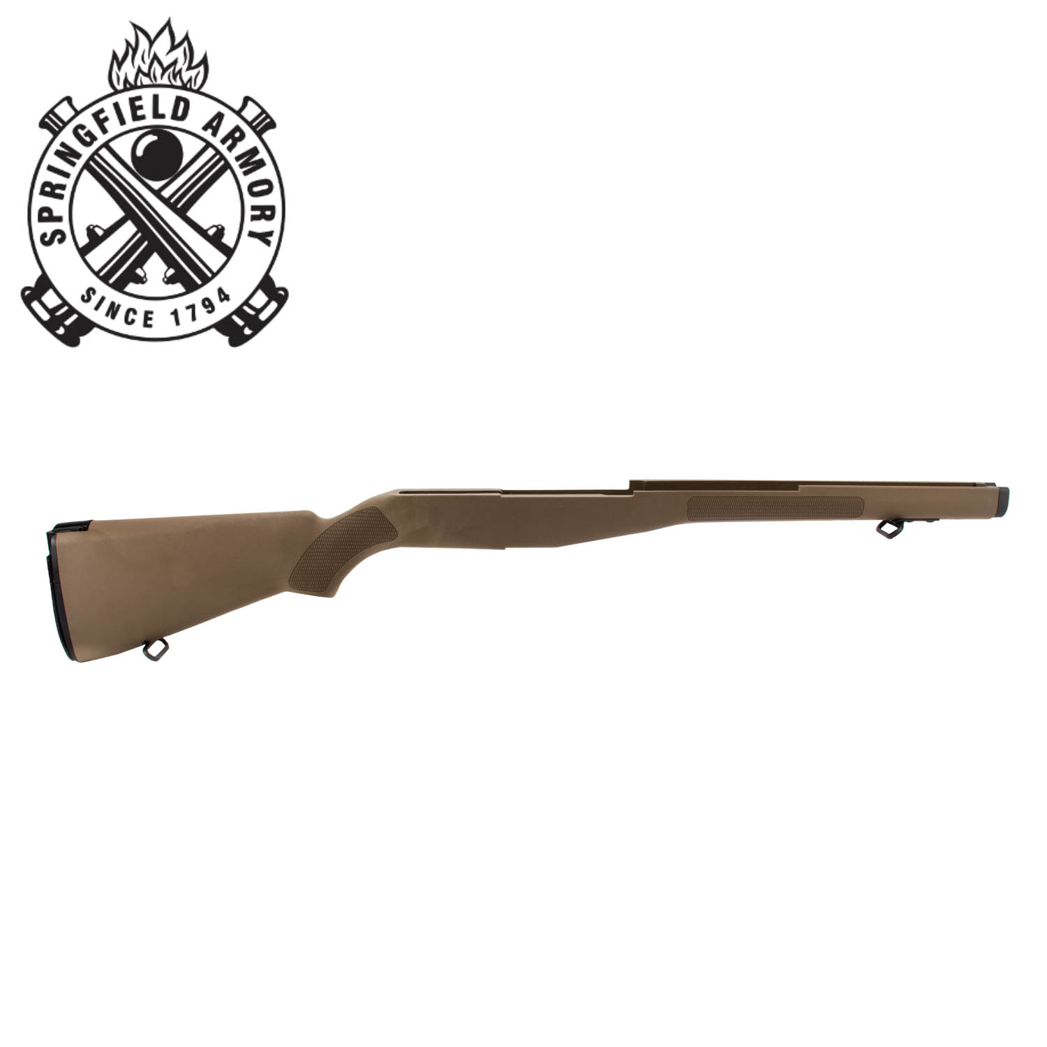Springfield M1A Composite Stock w/ Metal Butt Plate, FDE