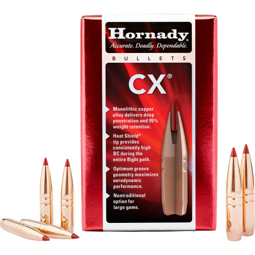 Hornady CX 6.5mm 120gr, Copper Solid 50 Per Box, BULLETS NOT AMMO