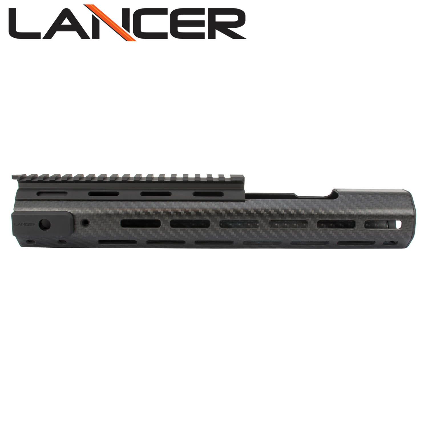 Lancer Systems Sig 716 Carbon Fiber Handguard, Extended Length w/ Top Rail