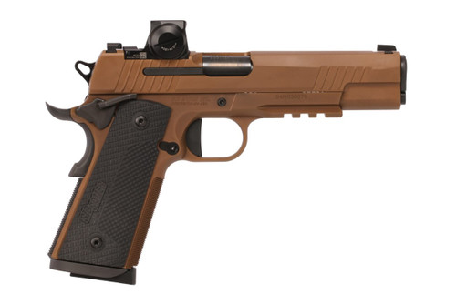 Sig Sauer 1911 45 ACP, 5" Barrel , Optic Ready, Coyote Brown, 8rd