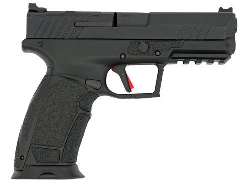 Tisas PX-9 Gen 3 Duty CA Legal 9mm, 4.11" Barrel, Tenifer Black, Fiber Optic Front, Optics Ready, 2x10rd Mags, Inter Back Straps-Panels, California Compliant