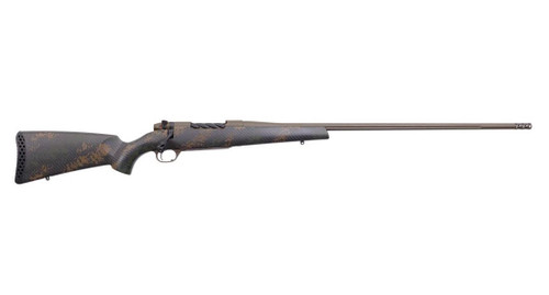 Weatherby Mark V Backcountry 2.0 25 WBY RPM 4rd,24" +2" Patriot Brown Cerakote Steel Fluted Threaded Barrel, Drilled & Tapped Receiver, Black Brown Accents Fixed Peak 44 Blacktooth Car