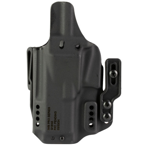 Mission First Tactical Pro Series Inside Waistband Black Fits Glock 19/45 Ruger RXM Ambidextrous