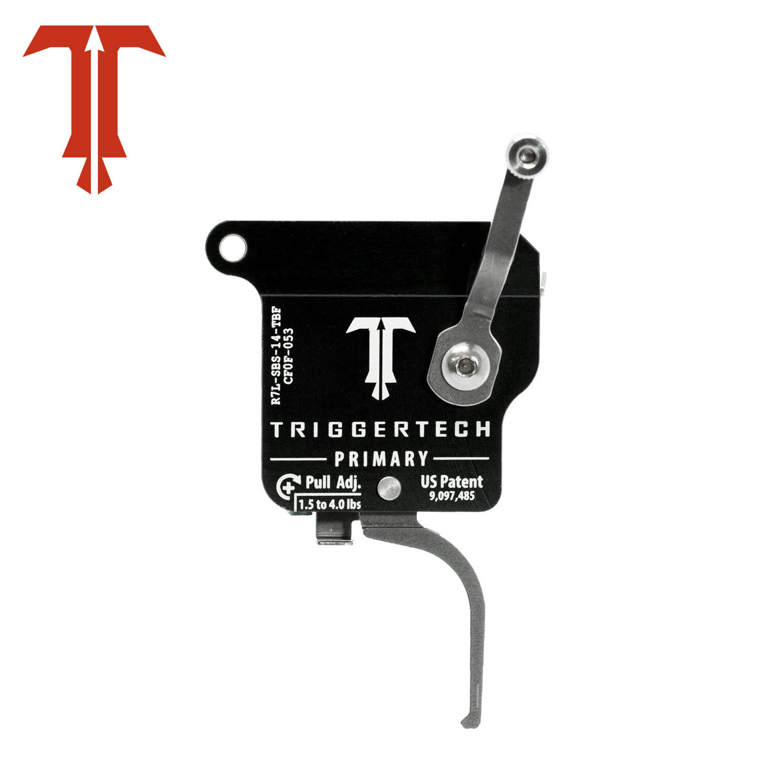TriggerTech Rem 700 Primary Trigger, Left Handed, Stainless Flat Trigger