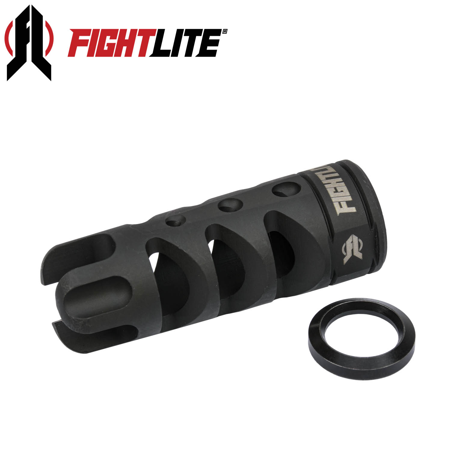 Fightlite RipBrake 5.56mm Muzzle Brake & Flash Compensator, 1/2-28 Thread