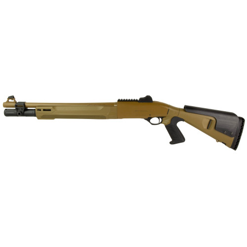 Beretta 1301 Tactical Mod 2 12 Ga, 3" Cham, 18.5" Barrel, Optima Bore HP, Flat Dark Earth, M-Lok Forend, Improved Cylinder, Ghost Ring Sight, 7rd