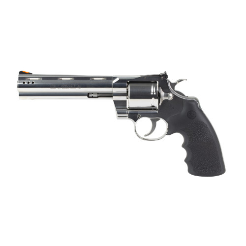 Colt's Manufacturing Grizzly, Revolver, DA/SA, Metal Frame Revolver, 357 Magnum, 6" Barrel, Vent Rib, Ported Barrel, Stainless Steel Silver, Rubber Grip, Red Ramp Front & Adjustable Rear Sights, 6rd