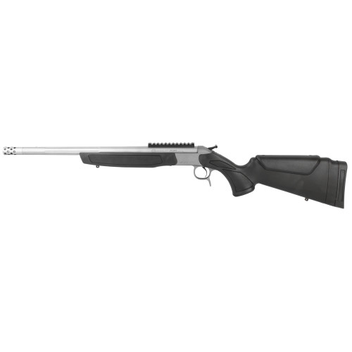 CVA Scout, Take-Down 400 Legend, 20" Threaded Barrel, Stainless Steel Finish, Synthetic Stock, Black, Ambidextrous, Scope Rail, Muzzle Brake, 1 Round