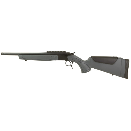 CVA Scout Gen 3 338 ARC, 16.5" Threaded Barrel, Matte Black, Gray Furniture, 1rd