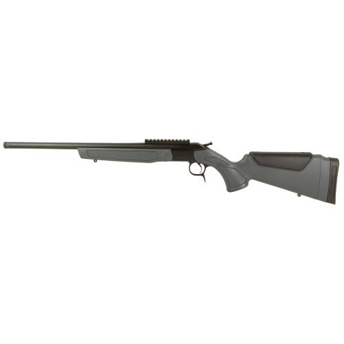 CVA Scout Gen 3, Single Shot , 22 Creedmoor, 20" Threaded Barrel, 5/8x24 Thread Pitch, Matte Black, Gray Synthetic Furniture, 1 Round