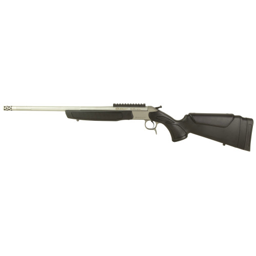 CVA Scout Gen 3 Take-Down, Single Shot , 6MM ARC, 20" Barrel, Threaded 5/8x24, Omni Muzzle Brake, Stainless, Silver, Black Stock, 1 Round