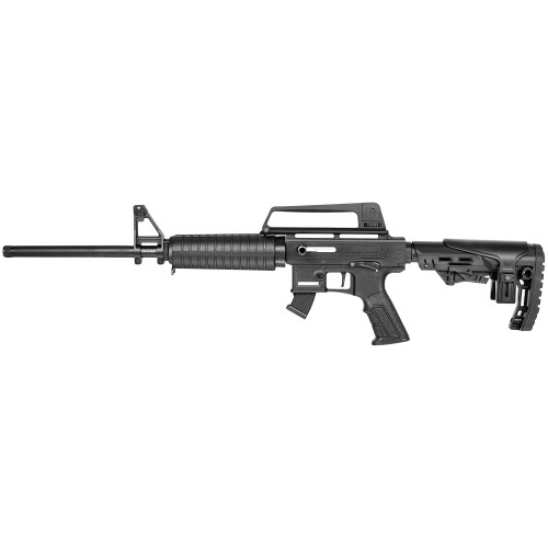 Derya TM22 Feather 22 LR 10rd,18" Black Threaded Barrel, Black Anodized Aluminum Receiver Picatinny Rail, Black Adjustable Polymer Stock, Black Polymer Grip