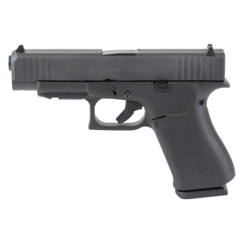 Glock 48 9mm, 4.17", Black, 10rd, 2 mags, Fixed Sights, Polymer, Matte