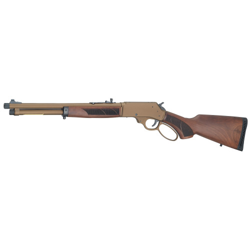 Henry H10 Explorer Carbine 45-70 Government, 16.5" Threaded Barrel, Round, Cerakote Burnt Bronze, American Walnut, Checkered