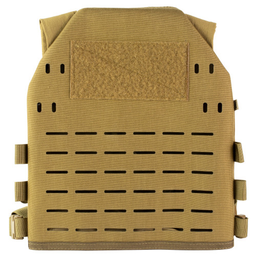High Speed Core Plate Carrier, Body Armor Carrier, Designed to Fit Large SAPI or 10"X12" Commercial Plates, Nylon Construction, Matte Finish, Coyote Brown