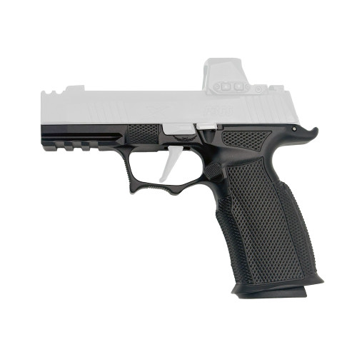 Icarus Precision A.C.E., Grip Module, Fits Sig P365 X-Macro, Aluminum Construction, Anodized Finish, Black