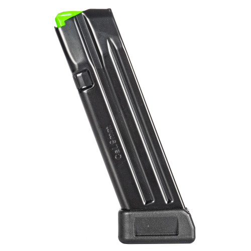 Mec-Gar USA Magazine with Extension, 9mm, 20rd, Fits GLOCK 17, Anti-Friction Coating, Black