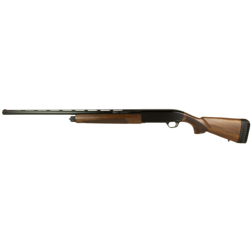 Mossberg Maverick 12 Ga, 3", 28" Vent Rib Barrel, 5 Chokes, High Polish Blued, Black, Satin Walnut Stock, Fiber Optic Front Sight, 5rd