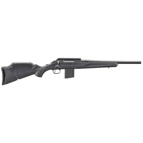 Ruger American II Patrol 338 ARC 5rd,16.10" Graphite Black Cerakote Threaded Bull Barrel & Alloy Steel Receiver Picatinny Rail, Black Splatter Adj LOP Synthetic Stock